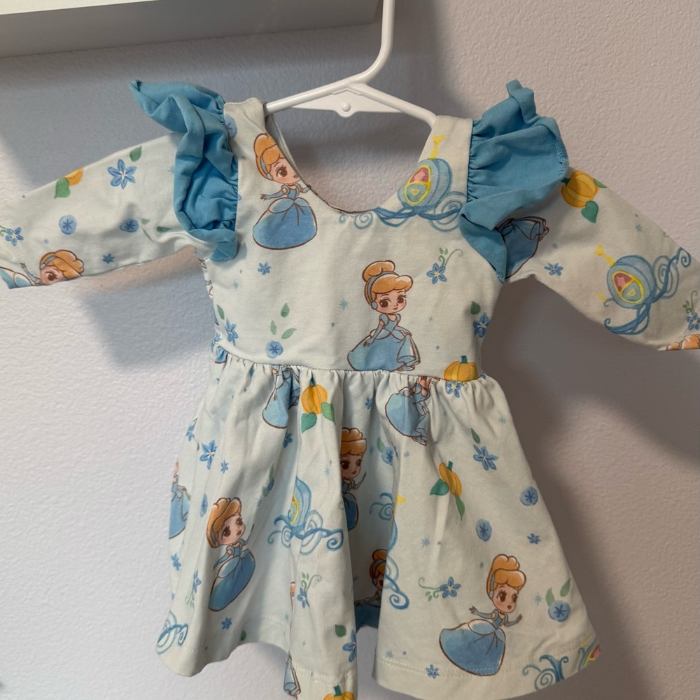Disney Baby Dress with Blue Princess Print Monica + Andy Brand